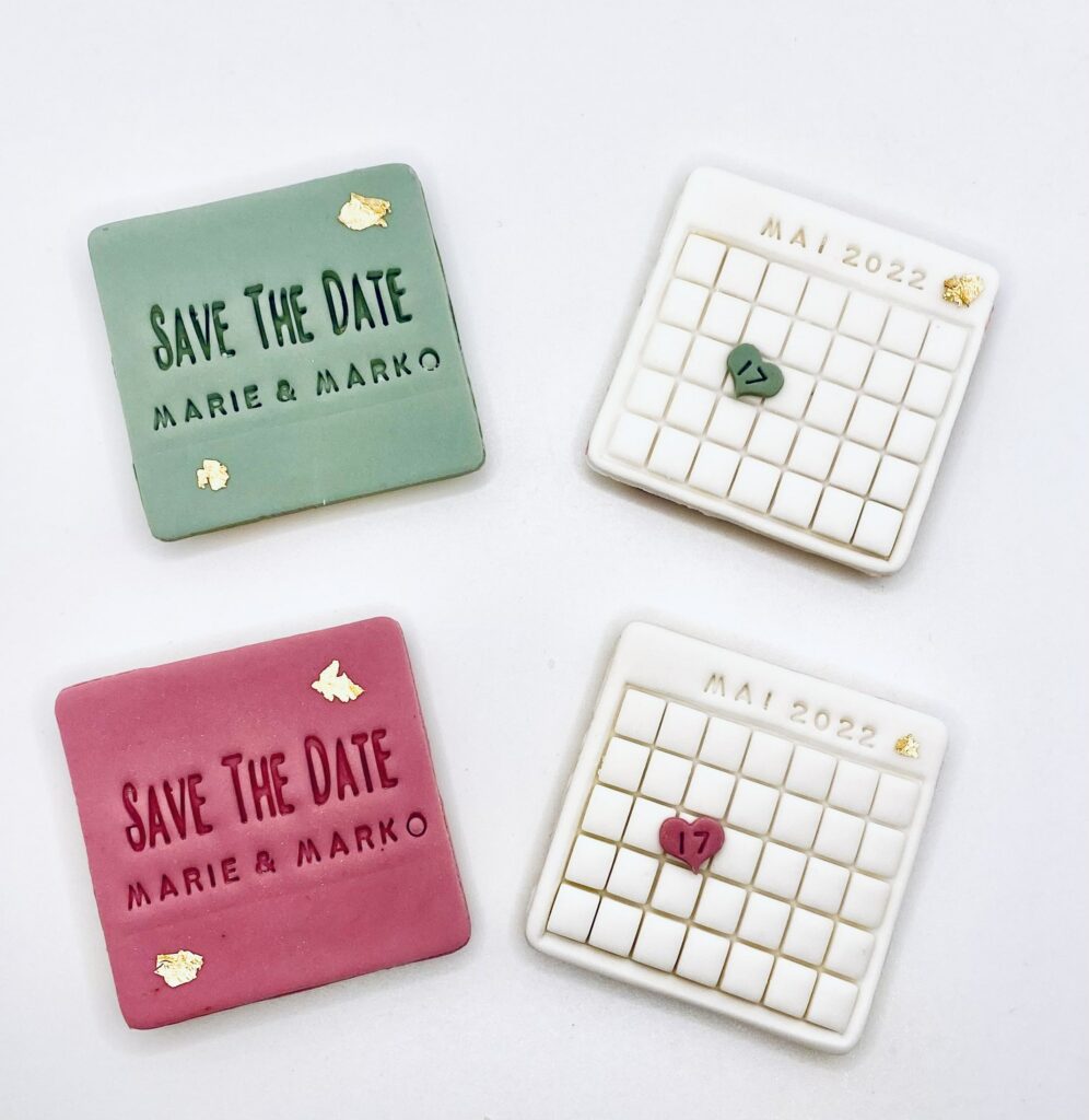 Zuckergold SaveTheDate Kekse